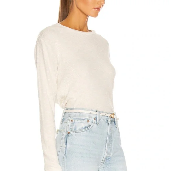 🚨 1 DAY SALE 3/19 🚨 NWOT RE/DONE Thermal Long Sleeve Tee - Picture 2 of 9